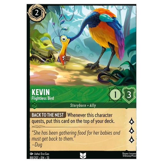 Lorcana - Attack of the Vine! - Kevin - Flightless Bird (Uncommon) - 88/207