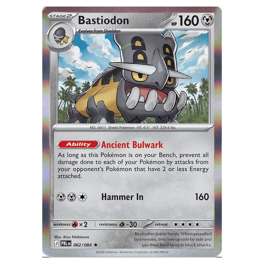 Pokemon - Mega Evolution - Pitch Black - Bastiodon - 062/084