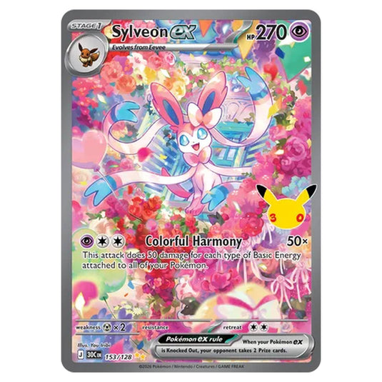 Pokemon - 30th Celebration - Sylveon ex - 153/128