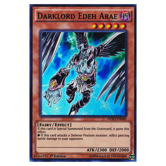 Yu-Gi-Oh! - Destiny Soldiers - Darklord Edeh Arae (Super Rare) DESO-EN040
