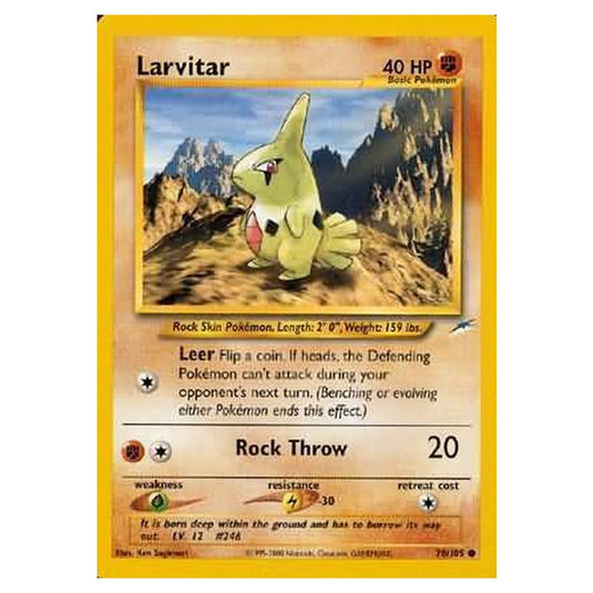 Pokemon - Neo Destiny - Larvitar - 070/105