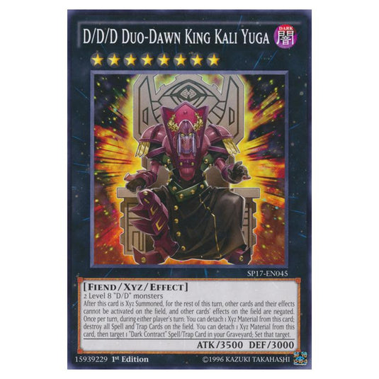 Yu-Gi-Oh! - Star Pack Battle Royal - D/D/D Duo-Dawn King Kali Yuga (Common) SP17-EN045