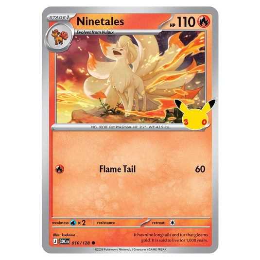 Pokemon - 30th Celebration - Ninetales - 010/128