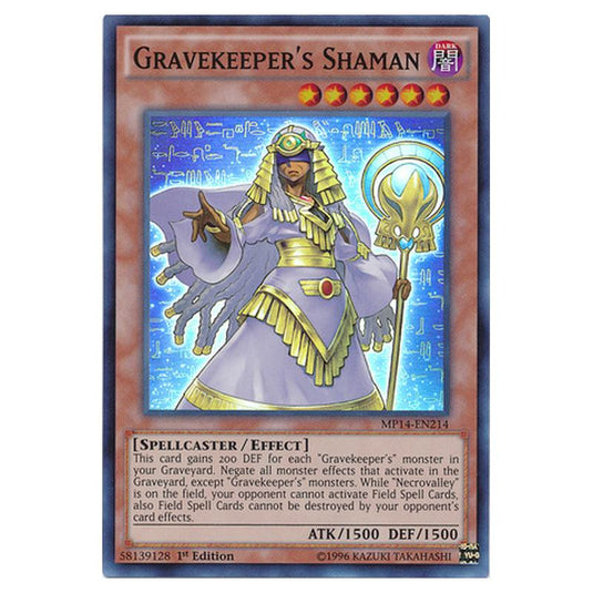 Yu-Gi-Oh! - 2014 Mega-Tin Mega Pack - Gravekeeper's Shaman (Super Rare) MP14-EN214