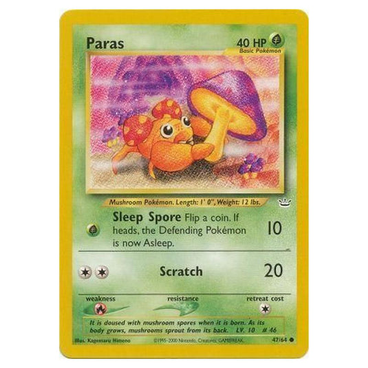 Pokemon - Neo Revelation - Paras - 47/64/64