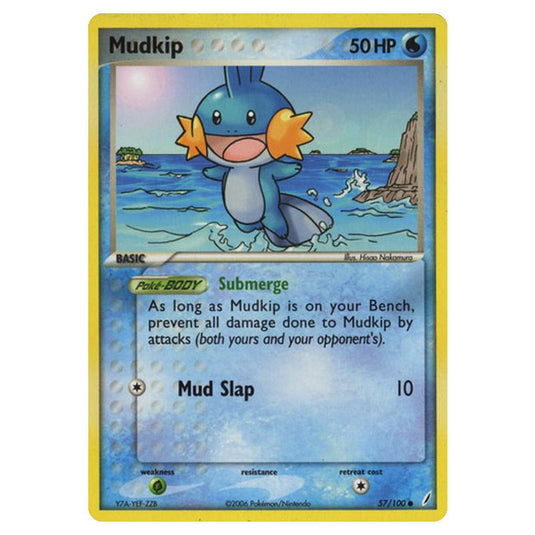 Pokemon - EX Crystal Guardians - Mudkip - 057/100