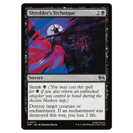 Magic The Gathering - Teenage Mutant Ninja Turtles - Shredder's Technique - 0077