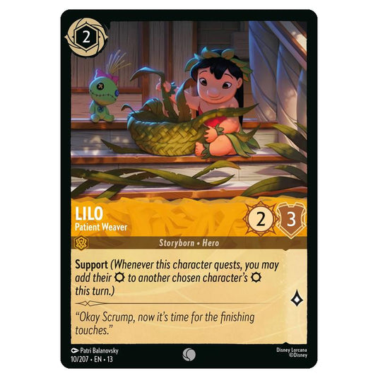Lorcana - Attack of the Vine - Lilo - Patient Weaver (Common) - 10/207