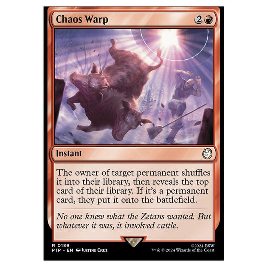 Magic The Gathering - Universes Beyond - Fallout - Chaos Warp - 0189