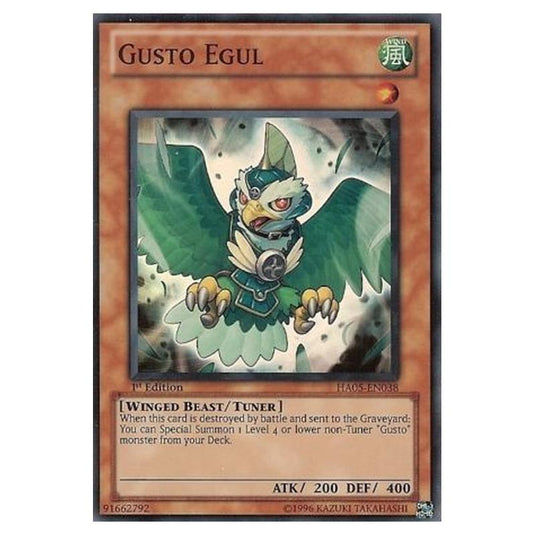 Yu-Gi-Oh! - Hidden Arsenal 5 - Steelswarm Invasion - Gusto Egul (Super Rare) HA05-EN038