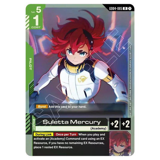 Gundam Card Game - GD-04: Phantom Aria - Suletta Mercury (R) - GD04-085