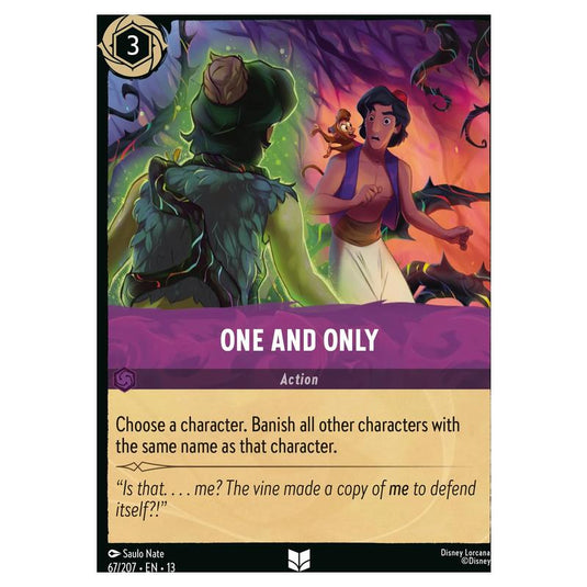 Lorcana - Attack of the Vine! - One and Only (Uncommon) - 67/207