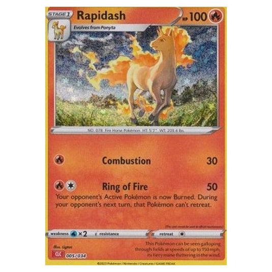 Pokemon - Pokémon Trading Card Game Classic - Charizard & Ho-Oh ex Deck - Rapidash 005