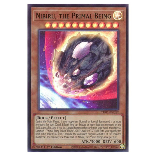 Yu-Gi-Oh! - The Chronicles Deck - The Fallen & The Virtuous - Nibiru, the Primal Being (Ultra Rare) - CH01-EN017