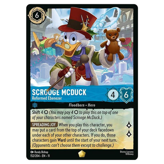 Lorcana - Winterspell - Scrooge McDuck - Reformed Ebenezer (Legendary) - 152/204
