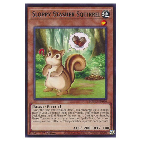 Yu-Gi-Oh! - Maze of Muertos - Sloppy Stasher Squirrel (Rare) - MZMU-EN036