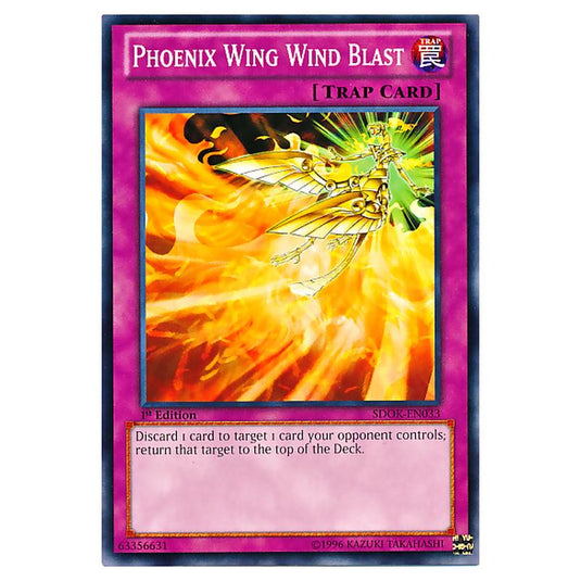 Yu-Gi-Oh! - Onslaught of the Fire Kings Structure Deck - Phoenix Wing Wind Blast (Common) SDOK-EN033