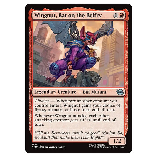 Magic The Gathering - Teenage Mutant Ninja Turtles - Wingnut, Bat on the Belfry - 0110