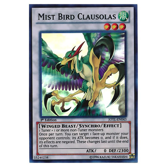 Yu-Gi-Oh! - Judgment of the Light - Mist Bird Clausolas (Super Rare) JOTL-EN043