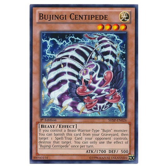 Yu-Gi-Oh! - Shadow Specters - Bujingi Centipede (Common) SHSP-EN026