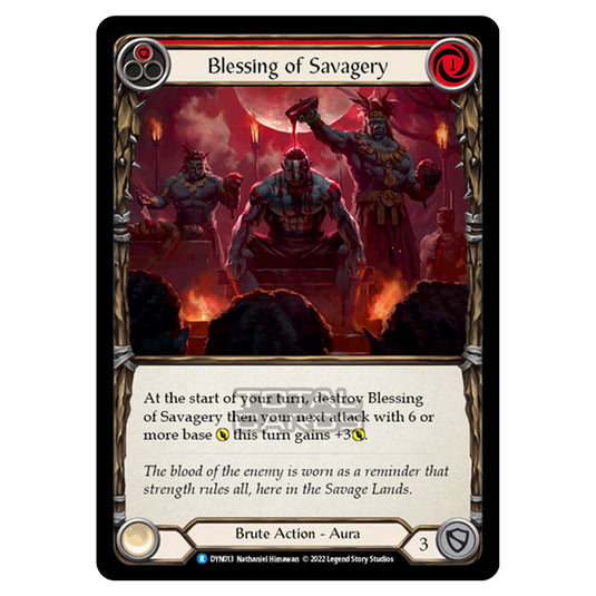 Flesh & Blood - Dynasty - Blessing of Savagery (Red) - DYN013