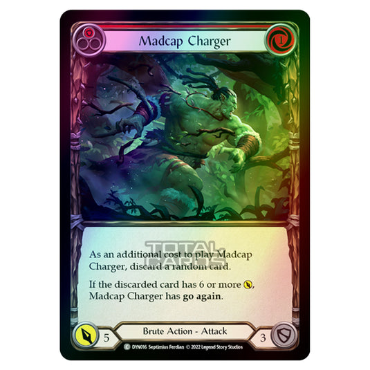 Flesh & Blood - Dynasty - Madcap Charger (Red) (Rainbow Foil) - DYN016-RF