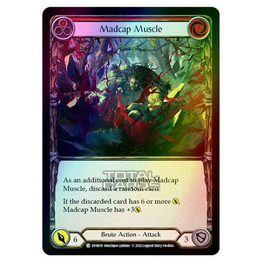 Flesh & Blood - Dynasty - Madcap Muscle (Red) (Rainbow Foil) - DYN019-RF