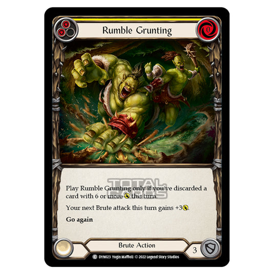 Flesh & Blood - Dynasty - Rumble Grunting (Yellow) - DYN023