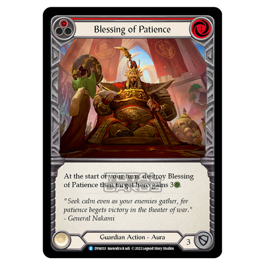 Flesh & Blood - Dynasty - Blessing of Patience (Red) - DYN033