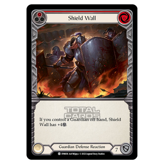 Flesh & Blood - Dynasty - Shield Wall (Red) - DYN036