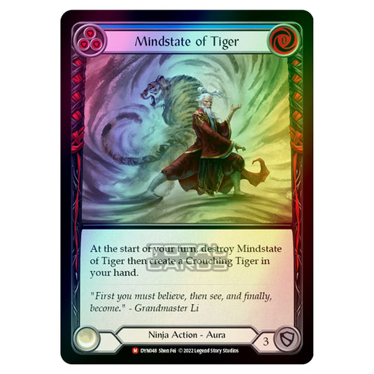 Flesh & Blood - Dynasty - Mindstate of Tiger (Rainbow Foil) - DYN048-RF