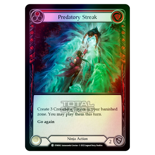 Flesh & Blood - Dynasty - Predatory Streak (Red) (Rainbow Foil) - DYN062-RF