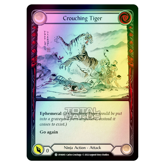 Flesh & Blood - Dynasty - Crouching Tiger (Rainbow Foil) - DYN065-RF