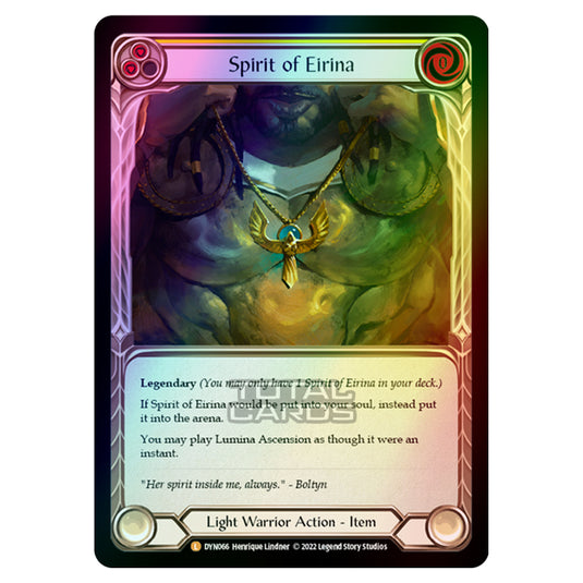 Flesh & Blood - Dynasty - Spirit of Eirina (Rainbow Foil) - DYN066-RF