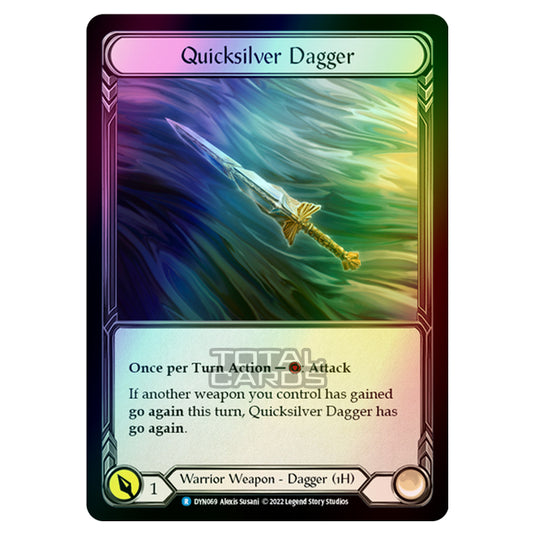 Flesh & Blood - Dynasty - Quicksilver Dagger (Rainbow Foil) - DYN069-RF