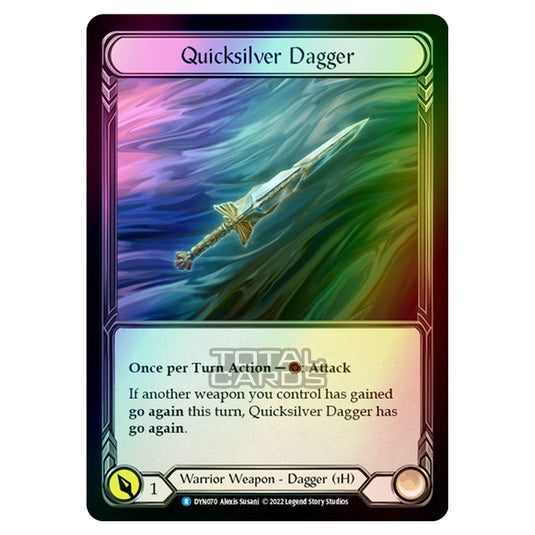 Flesh & Blood - Dynasty - Quicksilver Dagger (Rainbow Foil) - DYN070-RF