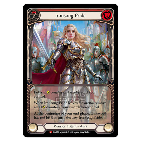 Flesh & Blood - Dynasty - Ironsong Pride (Extended Art Rainbow Foil) - DYN072-EA