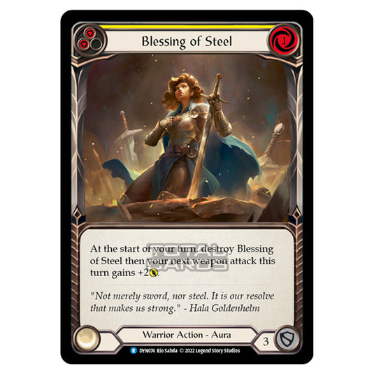 Flesh & Blood - Dynasty - Blessing of Steel (Yellow) - DYN074