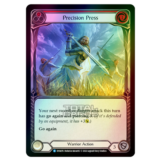 Flesh & Blood - Dynasty - Precision Press (Red) (Rainbow Foil) - DYN076-RF