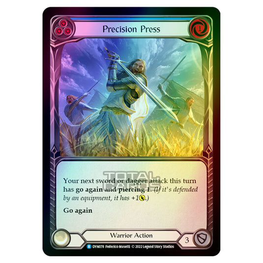 Flesh & Blood - Dynasty - Precision Press (Blue) (Rainbow Foil) - DYN078-RF