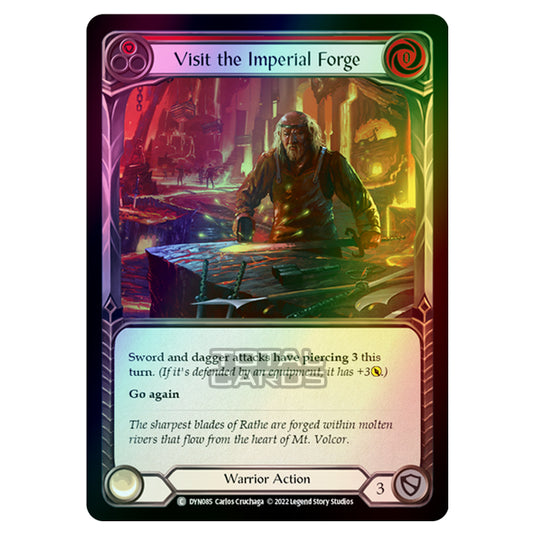 Flesh & Blood - Dynasty - Visit the Imperial Forge (Red) (Rainbow Foil) - DYN085-RF