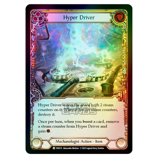 Flesh & Blood - Dynasty - Hyper Driver (Yellow) (Rainbow foil) - DYN111-RF