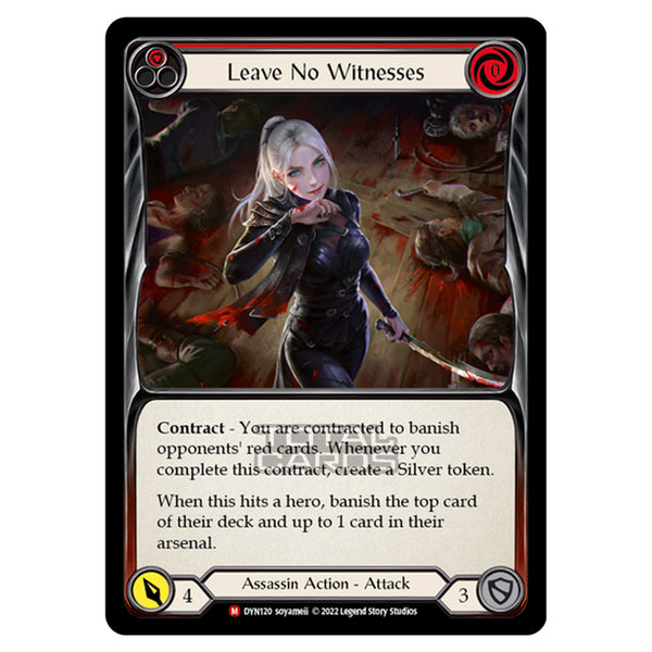その他 Flesh and Blood Leave No Witness Leave No Witnesses - Dynasty - Flesh and Blood TCG - TCGplayer.com