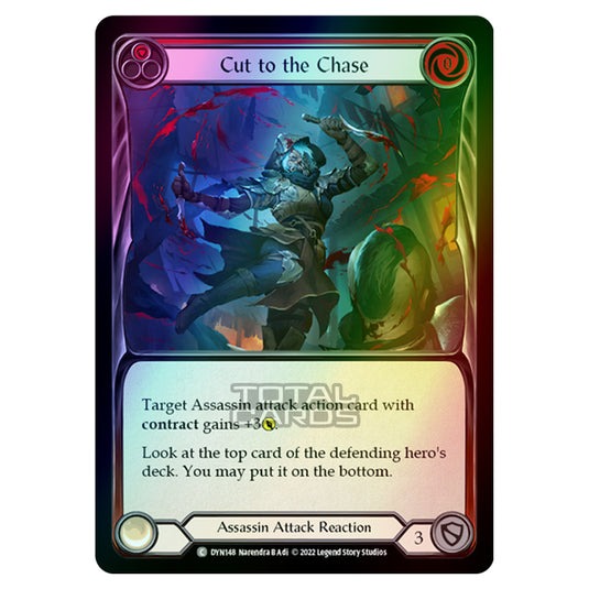 Flesh & Blood - Dynasty - Cut to the Chase (Red) (Rainbow Foil) - DYN148-RF