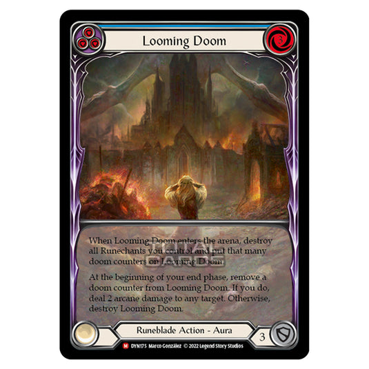 Flesh & Blood - Dynasty - Looming Doom (Extended Art Rainbow Foil) - DYN175-EA