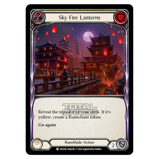 Flesh & Blood - Dynasty - Sky Fire Lanterns (Yellow) - DYN189