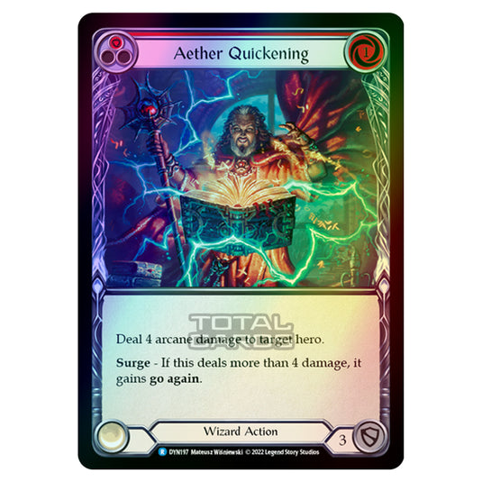 Flesh & Blood - Dynasty - Aether Quickening (Red) (Rainbow Foil) - DYN197-RF