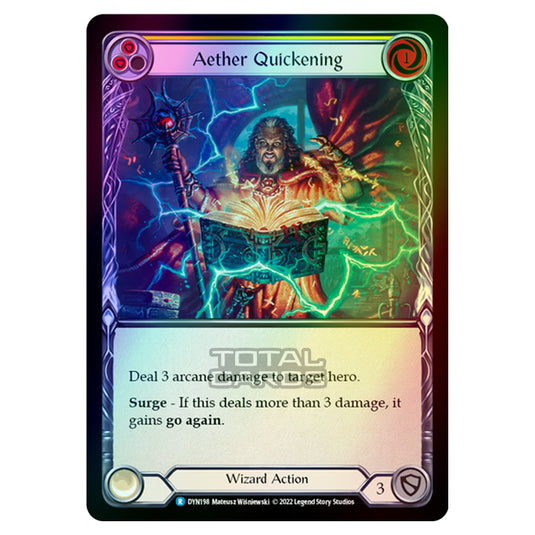 Flesh & Blood - Dynasty - Aether Quickening (Yellow) (Rainbow Foil) - DYN198-RF