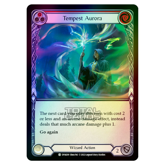 Flesh & Blood - Dynasty - Tempest Aurora (Red) (Rainbow Foil) - DYN209-RF