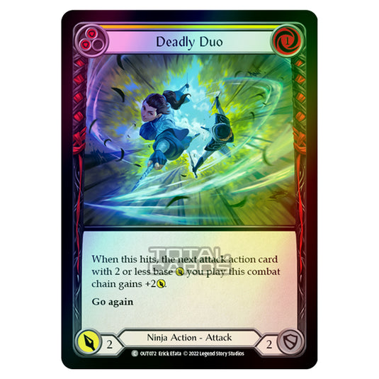 Flesh & Blood - Outsiders - Deadly Duo (Yellow) (Rainbow Foil) - OUT072